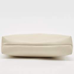 Salvatore Ferragamo Off White Leather Vara Bow Crossbody Bag