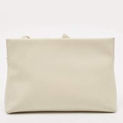 Salvatore Ferragamo Off White Leather Vara Bow Crossbody Bag