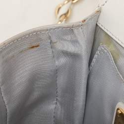 Pre Owned Salvatore Ferragamo White Leather Ginny Crossbody Bag