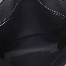 Salvatore Ferragamo Black Canvas and Leather Shopper Tote
