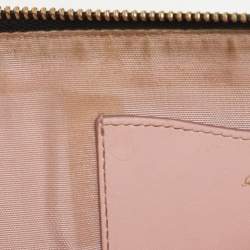 Salvatore Ferragamo Black Leather Vara Bow Wristlet Clutch