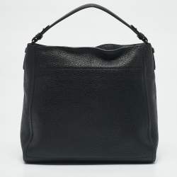 Salvatore Ferragamo Black Leather Ally Hobo