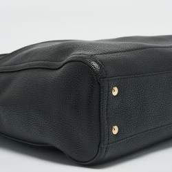 Salvatore Ferragamo Black Leather Ally Hobo