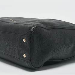 Salvatore Ferragamo Black Leather Ally Hobo