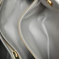 Salvatore Ferragamo Grey Leather Vara Bow Chain Tote