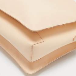 Pre Owned Salvatore Ferragamo Beige Leather Tracey Tote