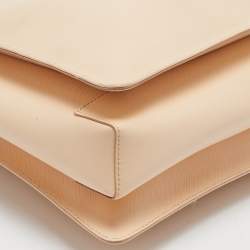 Pre Owned Salvatore Ferragamo Beige Leather Tracey Tote