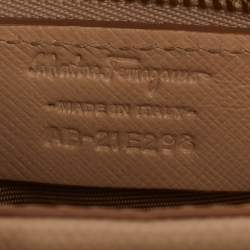 Pre Owned Salvatore Ferragamo Beige Leather Tracey Tote