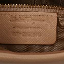 Pre Owned Salvatore Ferragamo Beige Leather Tracey Tote