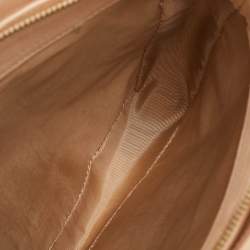 Pre Owned Salvatore Ferragamo Beige Leather Tracey Tote