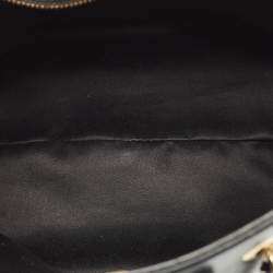 Pre Owned Salvatore Ferragamo Black Leather Vara Bow Chain Tote
