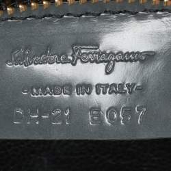 Salvatore Ferragamo Grey Leather Jody Shoulder Bag