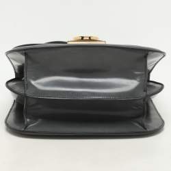 Salvatore Ferragamo Grey Leather Jody Shoulder Bag