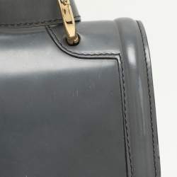 Salvatore Ferragamo Grey Leather Jody Shoulder Bag
