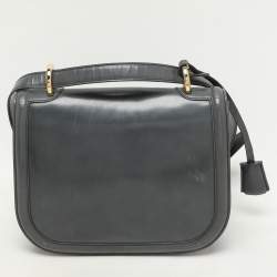 Salvatore Ferragamo Grey Leather Jody Shoulder Bag
