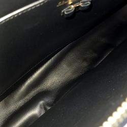Salvatore Ferragamo Black Leather Barra shoulder bag