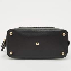 Salvatore Ferragamo Black Leather Darina Satchel