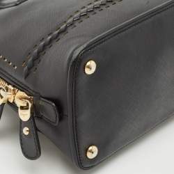 Salvatore Ferragamo Black Leather Darina Satchel