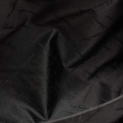 Salvatore Ferragamo Black Leather and Nylon Ganici Pocket Tote