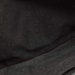 Pre Owned Salvatore Ferragamo Grey Snakeskin Flap Clutch