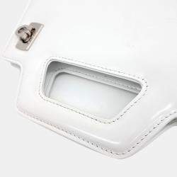 Salvatore Ferragamo White Leather Wanda Mini Tote 