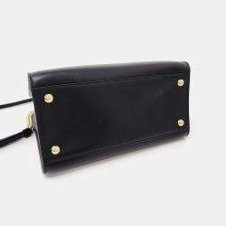 Salvatore Ferragamo Black Leather Bara tote and shoulder bag