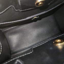 Salvatore Ferragamo Black Leather Bara tote and shoulder bag