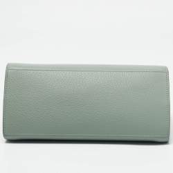 Salvatore Ferragamo Green Leather XS Hug Satchel