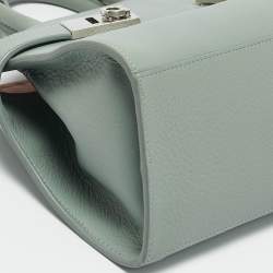 Salvatore Ferragamo Green Leather XS Hug Satchel