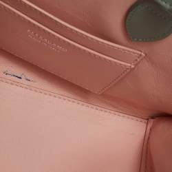 Salvatore Ferragamo Green Leather XS Hug Satchel