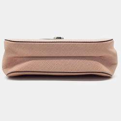 Salvatore Ferragamo Pink Leather Gancini Chain Crossbody Bag