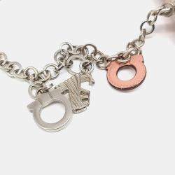Salvatore Ferragamo Pink Leather Gancini Chain Crossbody Bag