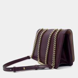 Salvatore Ferragamo Burgundy Leather Vara shoulder bag