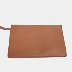 Salvatore Ferragamo Beige Brown Raffia Raffia Gancini Outline Tote Bag Large