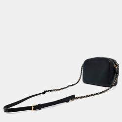 Salvatore Ferragamo Black Leather Lydia Camera Bag