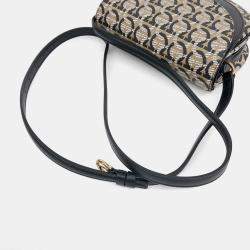 Salvatore Ferragamo Coated Canvas Leather All Gancini Crossbody Bag