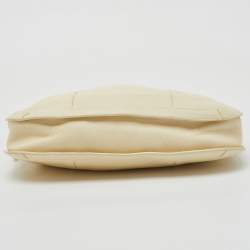 Salvatore Ferragamo Cream Leather Hobo