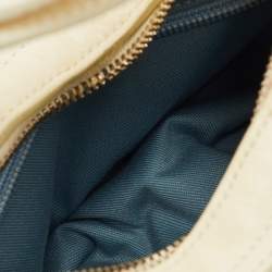 Salvatore Ferragamo Cream Leather Hobo