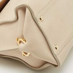 Pre Owned Salvatore Ferragamo Beige Leather Medium Sofia Top Handle Bag