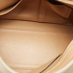 Pre Owned Salvatore Ferragamo Beige Leather Medium Sofia Top Handle Bag