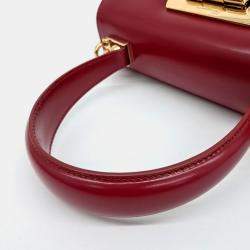Salvatore Ferragamo Red Leather Kelly Small bag