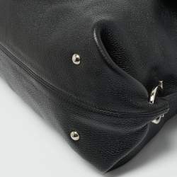 Salvatore Ferragamo Black Leather Large Sofia Top Handle Bag
