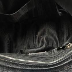 Salvatore Ferragamo Black Leather Large Sofia Top Handle Bag