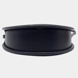 Pre Owned Salvatore Ferragamo Black Leather Aura Bag