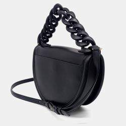 Pre Owned Salvatore Ferragamo Black Leather Aura Bag