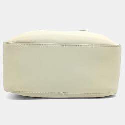 Pre Owned Salvatore Ferragamo White Leather tote and shoulder bag