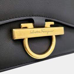 Pre Owned Salvatore Ferragamo Brown Leather Joan Crossbody Bag