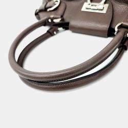 Pre Owned Salvatore Ferragamo Brown Leather tote bag