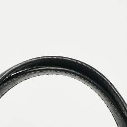 Pre Owned Salvatore Ferragamo Navy Blue Leather Vara Bow Tote