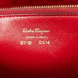 Pre Owned Salvatore Ferragamo Dark Brown Leather Marisol Top Handle Bag
